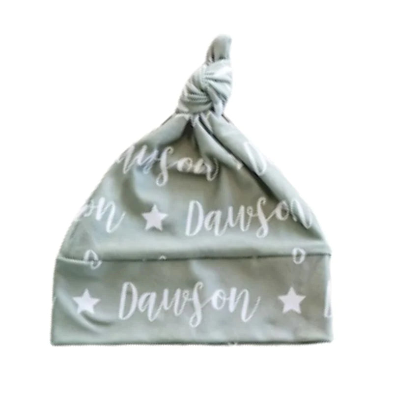 Knotted Baby Hat - Repeating Name