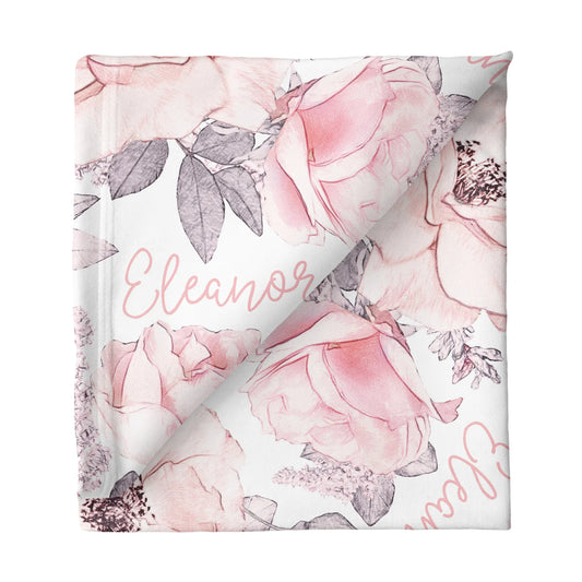 Stretchy Blanket - Wallpaper Floral