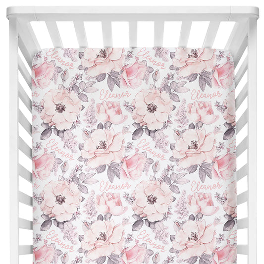 Crib Sheet - Wallpaper Floral